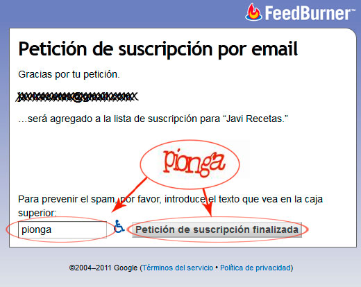 Suscripción JR