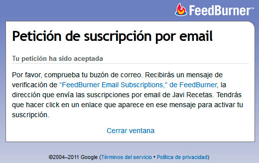Suscripción JR