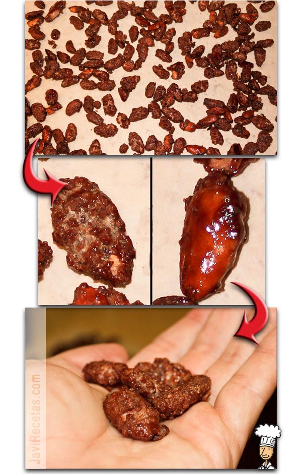 Garrapiñadas. Almendras Garrapiñadas