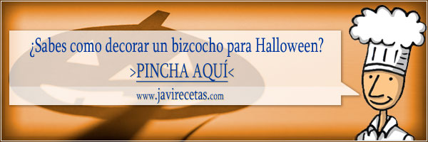 Como decorar un bizcocho de Halloween