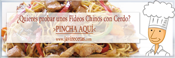 Fideos Chinos Fritos con Cerdo