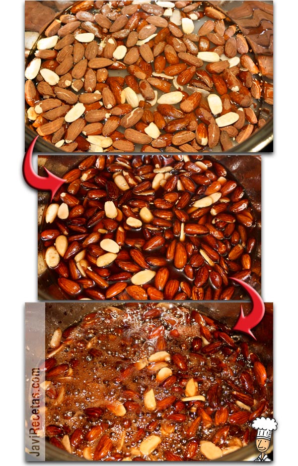 Almendras Garrapiñadas paso a paso 1