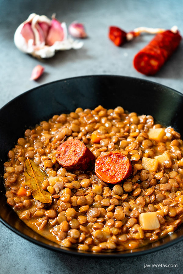 LENTEJAS 🥄 Receta de Lentejas con chorizo - Javi Recetas