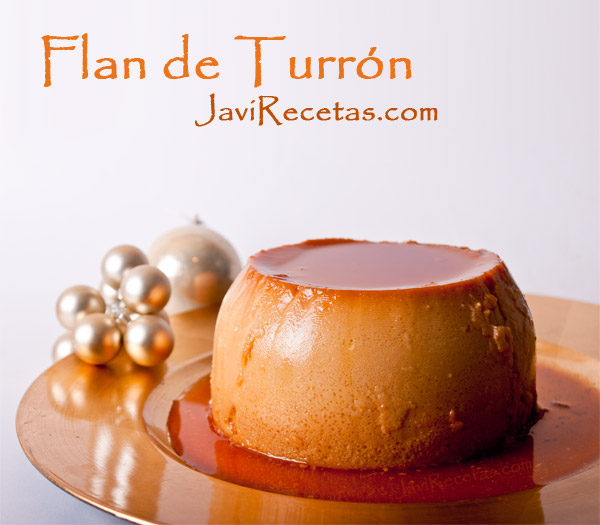 Flan de Turrón