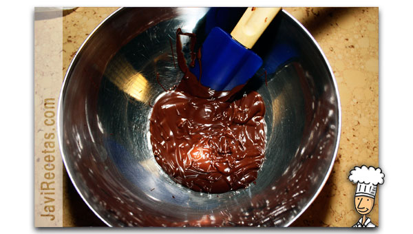 Mousse de Chocolate Negro - Derretir chocolate