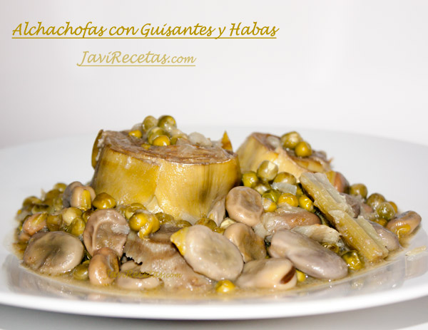 Alcachofas con Guisantes y Habas