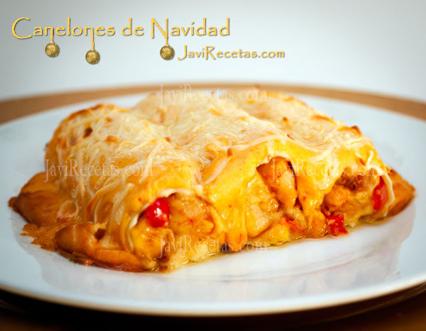 CANELONES de MARISCO: Receta navideña - Javi Recetas