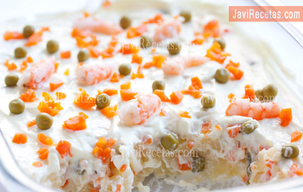 ENSALADILLA de GAMBAS ? Receta Fácil - Javi Recetas