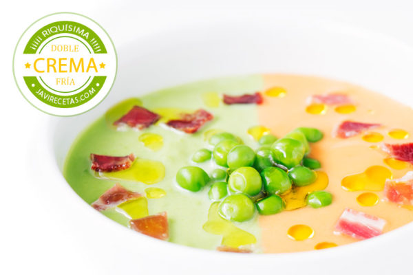 Crema fría de Guisantes y Salmorejo