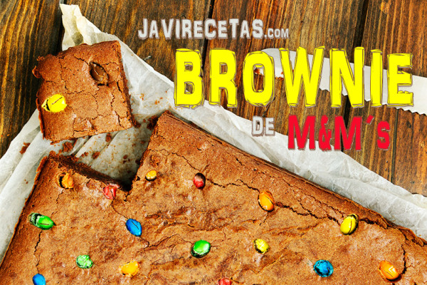 Receta de Brownie de M&M´s