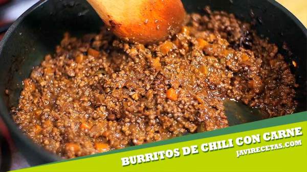 Burritos Mexicanos de Chili con Carne