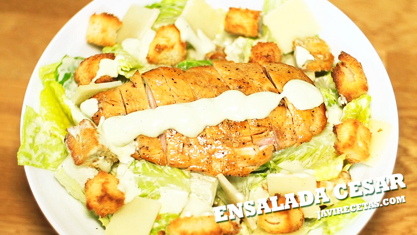 ENSALADA CESAR ? Con sólo 5 ingredientes - Javi Recetas ??‍?