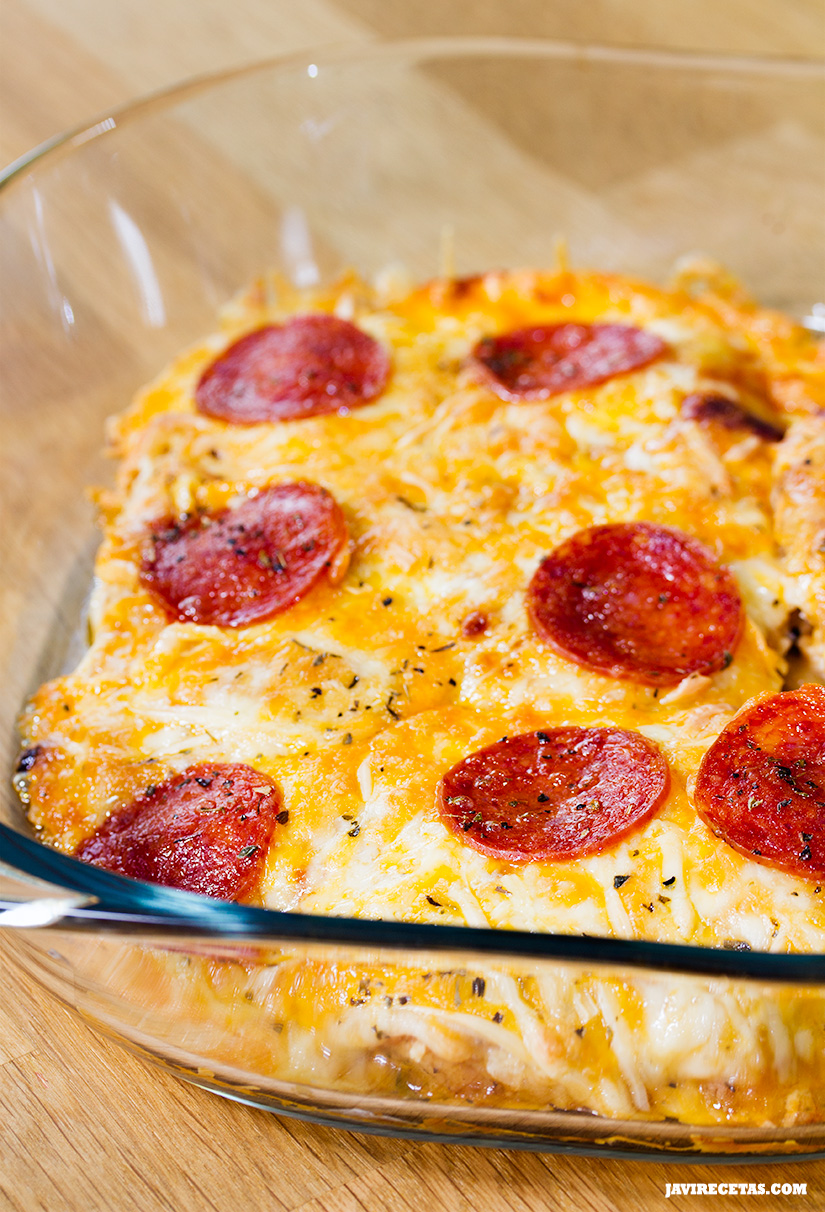 Pollo Gratinado con Pepperoni