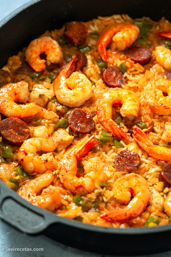 Jambalaya – Arroz con Pollo, Langostinos y Chorizo