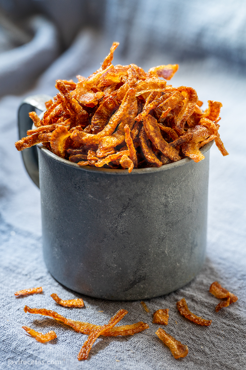 5 emplatados gourmet con cebolla frita crujiente