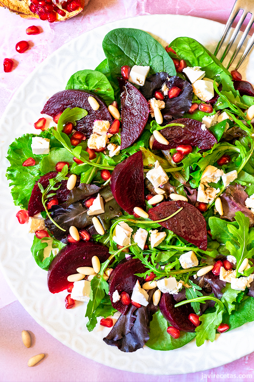 Fondo verde volumen Un fiel Ensalada de Remolacha - Javi Recetas