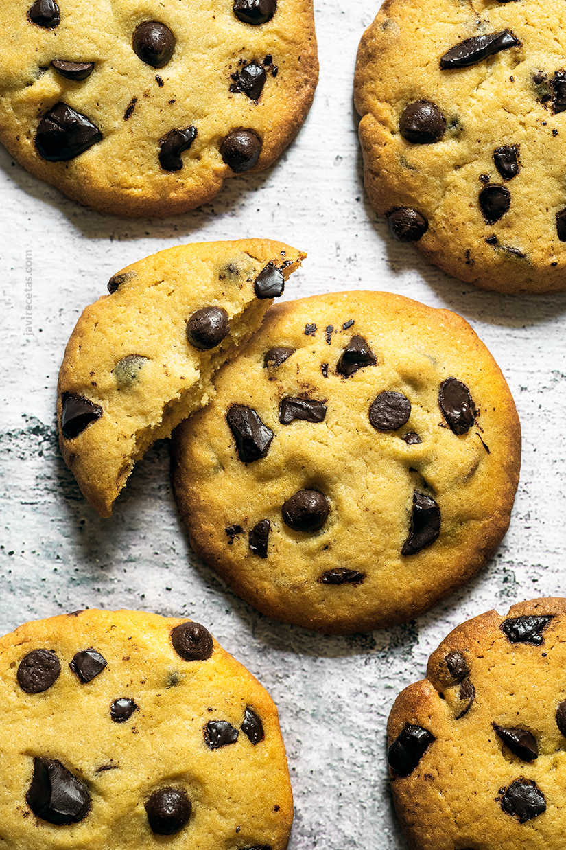 Cookies con pepitas de chocolate MUY FÁCILES 